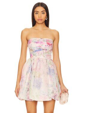 Amanda Uprichard Oscar Floral Organza Dress in Loralei | Women's Size Small